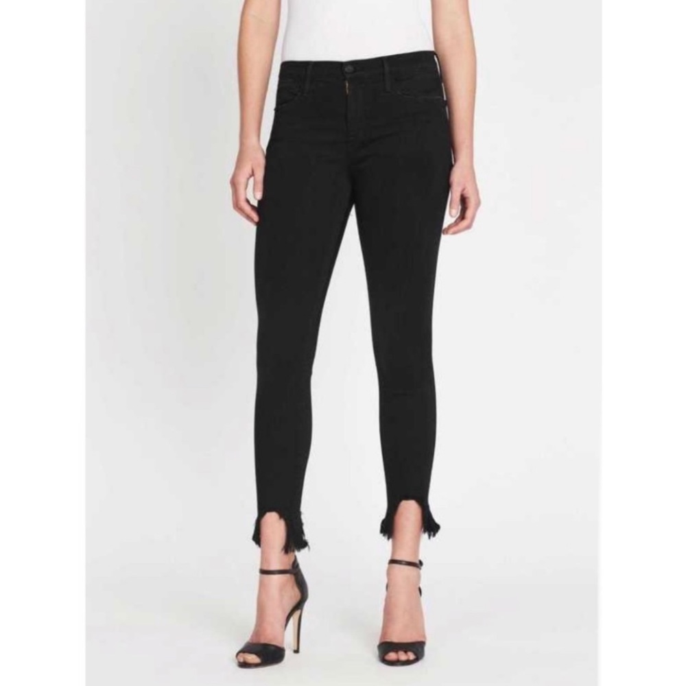 Frame Le High Skinny Black Jeans Size 26.